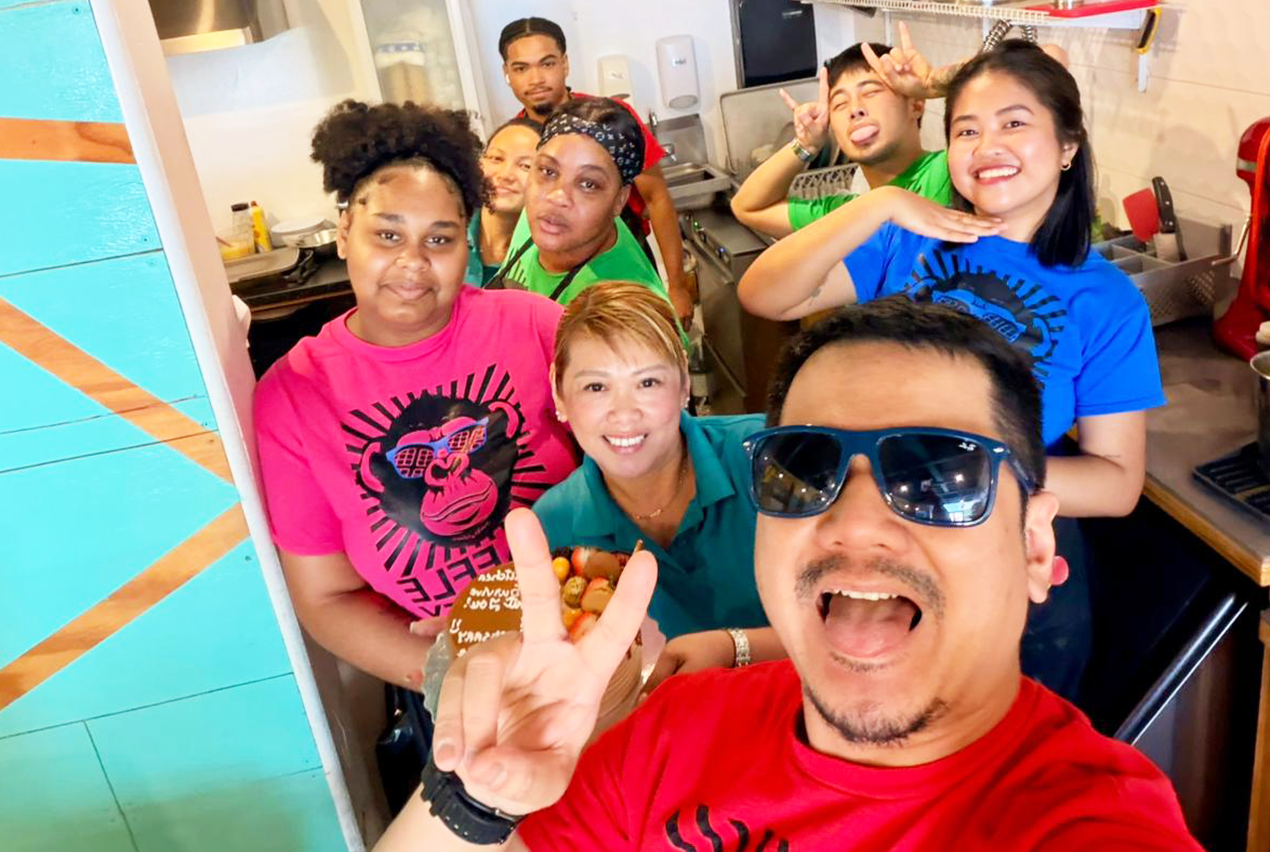 The Waffle Monkey Cayman team